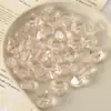 Estilo Fresco y Elegante Cuentas de Cristal de Forma Irregular, Cuentas Sueltas de Vidrio con Agujero Recto, Materiales para Accesorios de Joyería de Pulsera y Collar Hechos a Mano para Bricolaje, Enfilado de Cuentas