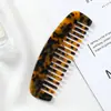 Venta Caliente en Amazon Moda Europea y Americana Peine de Placa de Ácido Acético Peine Antiestático para el Cabello Exquisito Peine con Patrón de Mármol para Mujeres