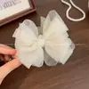 Pinza Banana Cuadros de Organza Pinza Vertical Clip Retorcido Nuevo Primavera/Verano Pasador para Cola de Caballo Accesorio para el Cabello de Alta Gama