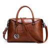 Bolsos nuevos 2020, bolso de mujer de gran capacidad con estampado de cocodrilo, bolso de hombro de mujer con relieve de moda, bolso de mano combinable