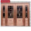Budan porta de cobre porta de vidro porta de aço inoxidável porta de casa villa loja quatro portas Fabricantes de portas de cobre Yongkang Zhejiang