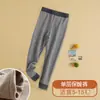 Calça Térmica Infantil Inverno Novo Estilo para Crianças Maiores, Calça Térmica Espessa com Forro de Fleece para Meninos, Calça de Algodão com Retenção de Calor para Estudantes