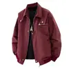 Chaqueta con Cremallera de Marca Nueva Tendencia Otoño e Invierno 2025 para Hombre, Estilo Americano, Top Casual Retro Genial