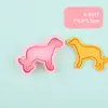 Forma de Biscoito Série Filhotes 3D Desenho Animado Forma de Biscoito Realista Cortador de Biscoito Impresso em Argila DIY