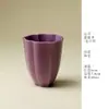 Caneca em Forma de Flor Ino-Kei Matsuno Chizu, Caneca de Chá Glaceada de Cor Única em Alta Temperatura, Exquisita Caneca Cerâmica Única, Caneca de Degustação, Conjunto de Chá Kung Fu