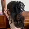 Pinza de Ballet Giratoria Encaje Dulce Lazo de Encaje Adorno para el Cabello Estilo Coreano Cola de Caballo Suave Pinza de Tiburón Pasador para el Cabello Mujeres