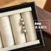 Pendientes Clásicos de Plata de Ley 925 con Perlas para Mujer, Estilo Princess Diana, Pendientes de Lujo Sencillo y Versátil, Gama Alta de Nicho