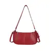 Bolsa Vermelha Retrô Feminina Bolsa Transversal Novo Estilo High-end Moda Chique Versátil Para o Dia a Dia Ombro Único Sob o Braço Transversal