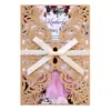 Tarjetas de Felicitación Navideñas, Invitaciones de Boda, Invitaciones de Compromiso Huecas de Encaje Cortadas con Láser en Colores Marfil y Crema, En Stock