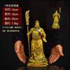 Estátua de Bronze de Guan Yu, Deus da Guerra, para Adoração, Decoração de Mesa para Sala de Estar Interna