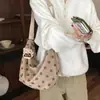 2026 Bolso Tote Nuevo Estilo Coreano de Lunares, Gran Capacidad, Bolso Vintage de Moda Tendencia, Bolso de Hombro Casual Elegante para Viajar