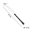 Amazon Transfronterizo Acero Inoxidable Imitación Mango de Madera Cuchillo Pequeño de Cintura de Hombre, Tenedor y Cuchara Juego de Vajilla Occidental de Cuatro Piezas para Boda