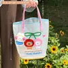 Bolsa de Gelatina Fofa de Desenho Animado Original Tengyi, Bolsa de Mão Versátil para Meninas, Bolsa de Praia para Viagem, Bolsa Transparente para Litoral, Atacado