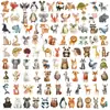 100 Pegatinas de Animales Pequeños en Acuarela Transfronterizas Ilustraciones de Dibujos Animados Bolsas de Mano Decorativas Tazas de Agua Cuadernos Recompensas de Jardín de Infancia
