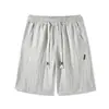 Marca de Tendencia de Verano [Lyocell + Lino] Pantalones Cortos de Verano para Hombre Casual Versátil Tacto de Alta Gama Pantalones Cortos tipo Bermuda para Hombre