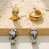 Pendientes Circulares Compactos de Alta Gama, Modernos y Versátiles, Diseño de Nicho, Accesorios de Lujo Ligero