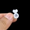 Dilatador de oídos transparente de silicona Hamburgo, acrílico blanco, evita que los pendientes se inclinen, tapón trasero, joyería, pendientes, hebilla de botón, tapa trasera