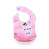 Babero EVA de dibujos animados para bebé, babero desmontable con bolsillo para comida, para niños, lavable, impermeable, imitación silicona, bolsillo para baba