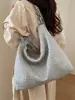 Bolsa de Mano Grande Tejida de Alta Gama para Mujer 2025 Nuevo Estilo Bolso de Hombro Versátil para el Trabajo, Bolso de Hombro Elegante y Sencillo