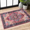 Dropshipping Transfronterizo Alfombra Persa Retro Decoración para Exteriores Felpudo Fácil de Cuidar Entrada Felpudo Resistente a Manchas y al Desgaste
