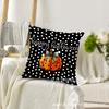 TEMU Almohada Explosiva de Halloween Estampado de Fantasma y Calavera Material de Lino Funda de Almohada Decorativa para Sofá de Fiesta Estadounidense