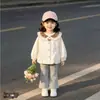 Recién llegado: Chaqueta Versátil Informal de Moda Linda Estilo Coreano para Niñas de Primavera y Otoño con Cuello