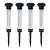 Nueva Luz Solar para Jardín Exterior Termómetro Luz para Césped Interruptor con Sensor Luz de Suelo para Césped Luz de Atmósfera Exterior