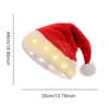 Gorro navideño de felpa corta, gorro navideño para adultos y niños, disfraz de fiesta, suministros de decoración navideña, cantidad mínima de pedido