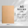 Caderno Simples A5, Caderno Costurado de Papel Kraft Feito Sob Medida, Caderno de Lição de Casa para Estudante, Capa com Logotipo Impresso