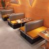 Restaurante de Barbacoa Estilo Industrial Personalizado Restaurante de Olla Caliente Mesas y Sillas de Acero Inoxidable Tienda de Té con Leche Restaurante Restaurante Booth Sofá Mesas y Sillas