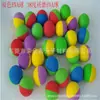 Pelota de Juguete de Espuma Eva Perforada de Colores Pelota Perforada de Entrenamiento de Golf Pelota Arcoíris de Eva para Mascotas Elástica al por Mayor