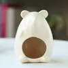 Nido de Cerámica para Hámster Nido Refrigerante Habitación Cuatro Estaciones Universal Casa para Dormir Nido para Mascotas Refugio para Hámster Lindo Nido para Dormir de Canguro