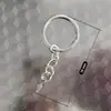 Cadena de Anillo para Llaves Plana de 30 mm Llavero con Broche de Langosta Colgante de Cuentas Accesorios para Joyería DIY Llavero al por Mayor