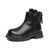 Botas Nuevas para Niña Temporada Otoño/Invierno Botas Cortas Cálidas Elegantes Botas de Piel Botas Martin de Forro Delgado Estilo Británico Versátil Botas de Princesa