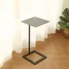 Mesa lateral simple de hierro forjado para sofá, mesa de centro pequeña para la sala de estar, mesita de noche para el dormitorio, mesa auxiliar cuadrada pequeña, calidad de exportación