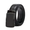 Cinturón de Cuero Personalizado para Hombre de Cuero Genuino Hebilla Automática Cinturón de Cintura de Piel de Vaca Logo Impreso a Color Regalo de Negocios Hebilla de Trinquete Cinturón de Cuero de Primera Capa para Hombre