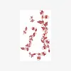 Novos Adesivos de Tatuagem de Henna Transfronteiriços Totem Floral Vermelho Adesivos de Tatuagem para o Dorso da Mão Tatuagem de Henna