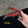 Armas de Juguete Periféricas del Juego Delta Force Cuchillo de Juguete Cuchillo Garra Cuchillo Búho Rojo Modelo de Arma de Combate Cercano Adornos Metálicos