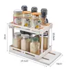 Estante de Especias de Encimera de Múltiples Niveles, Organizador de Cocina Ahorrador de Espacio, K2030