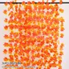 Colgante de Pared Decorativo de Ratán con Hojas de Arce Rojas Simuladas Procesadas y Personalizadas Flores Decorativas Flores Falsas de Plástico Envueltas Alrededor de los Tubos del Aire Acondicionado para Bloquear el Techo
