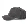 Boné de Baseball de Algodão Lavado com Bordado Transfronteiriço e Personalização de Logotipo Impresso, Boné de Baseball Vintage de Brim Europeu e Americano para Verão Atacado