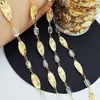 Joias DIY Corrente de Cobre Banhada a Ouro 18K Retenção Forte de Cor Girassol Cristal Cilíndrico Corrente Feita à Mão Corrente para Acessórios de Vestuário Peças de Corrente