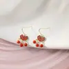 Aretes Dry Jia S925 todo en uno de plata de ley estilo chino nube roja auspiciosa 2020 nuevos de moda aretes de temperamento simple para mujer