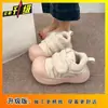 Novos Sapatos de Algodão Veludo Estilo Coreano Simples para Mulheres Outono e Inverno 2025, Fashion, Versátil, Confortável, Antiderrapante, Sapatos de Algodão com Solado Grosso para Mulheres