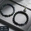 Pulsera de Piedra Elástica Colorida con Bloques de Color Estilo Ins Pulsera para Hombre de Alta Calidad Regalo de Vacaciones Moda al por Mayor