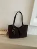 Bolsa Tote Vintage Transfronteiriça Estilo Coreano para Mulheres, Nova Bolsa de Ombro Casual de Grande Capacidade para o Dia a Dia