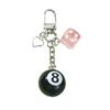 Llavero para Amantes del Billar Resina 8 Billares, Amuleto Colgante para Bolso Regalo Recuerdo Colgante Llavero
