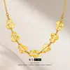 Loja de Ouro Colar Pulseira de Abóbora para Gelo Picado Resistente Ouro Sand Dourado Super Brilhante Colar Pulseira da Fortuna Atacado para Mulheres