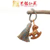 Chaveiro de Carro de Cavalo Corrente para Celular Yiming Xianyuan Escultura em Madeira Ano do Cavalo Pingente Cavalo do Zodíaco Pendente de Bolsa para Pendurar no Pescoço