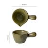 Cerámica Retro Mango Personalizado Condimento Pequeño Plato de Leche Salsa para Dipear Taza Pequeña de Leche Olla Salsa Salsa para Filete Postre Plato de Postre